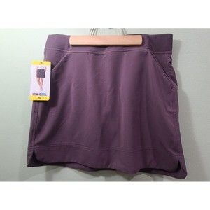 32 Degrees Cool Womens S Small Soft Comfort Stretch Pull On Skort Skirt Dk Plum